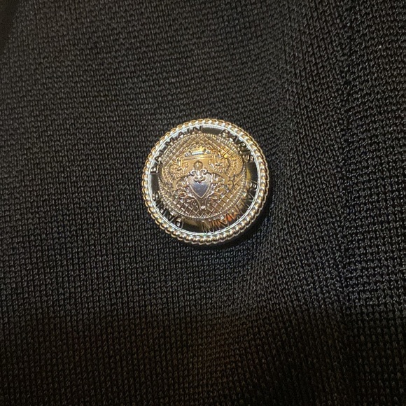 Balmain White Collar Black Suit Jacket size FR 38 - Picture 7 of 10